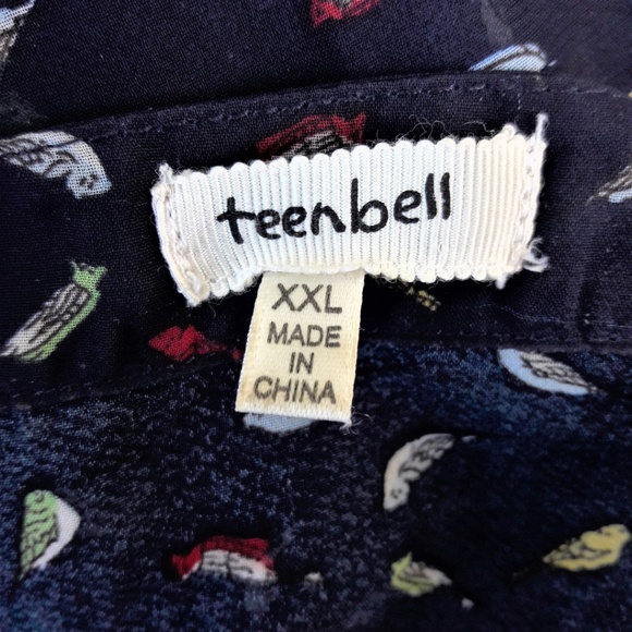 Hummingbird Lover Blouse Tab Sleeves XXL - Picture 6 of 7